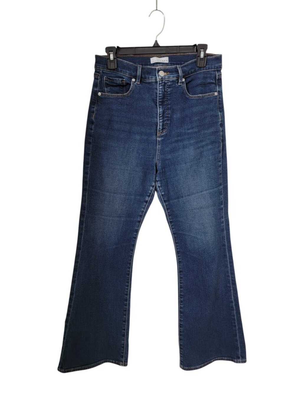 LOFT Size 10/30 The Slim Flare Denim Blue Jeans, Gently Used Condition